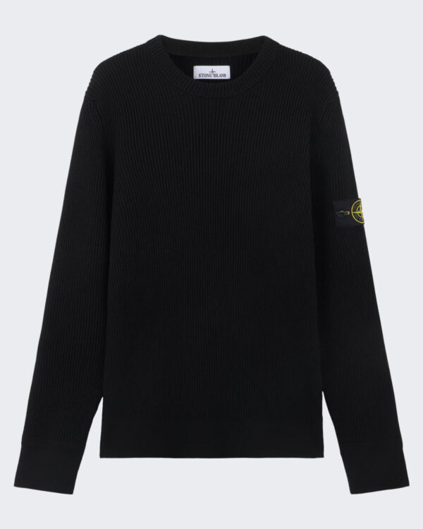 Heren Logo Patch Knitted Zwart