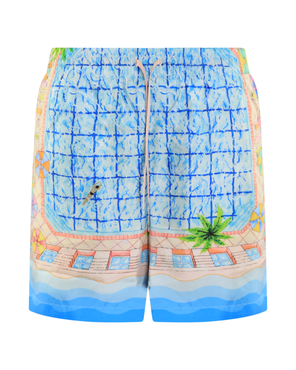 Heren Silk Shorts met trekkoord