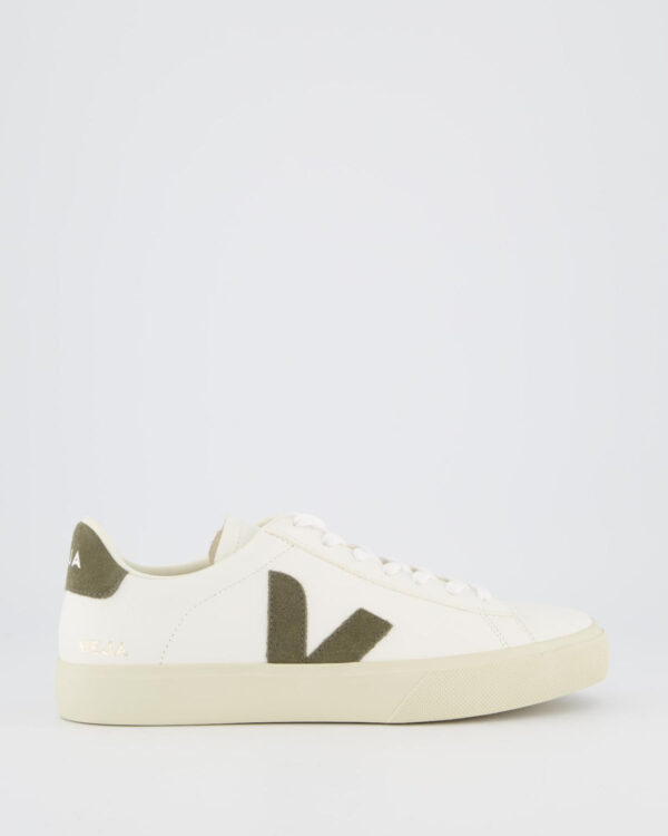 Dames, Heren Campo Sneaker Leren Wit/Khaki