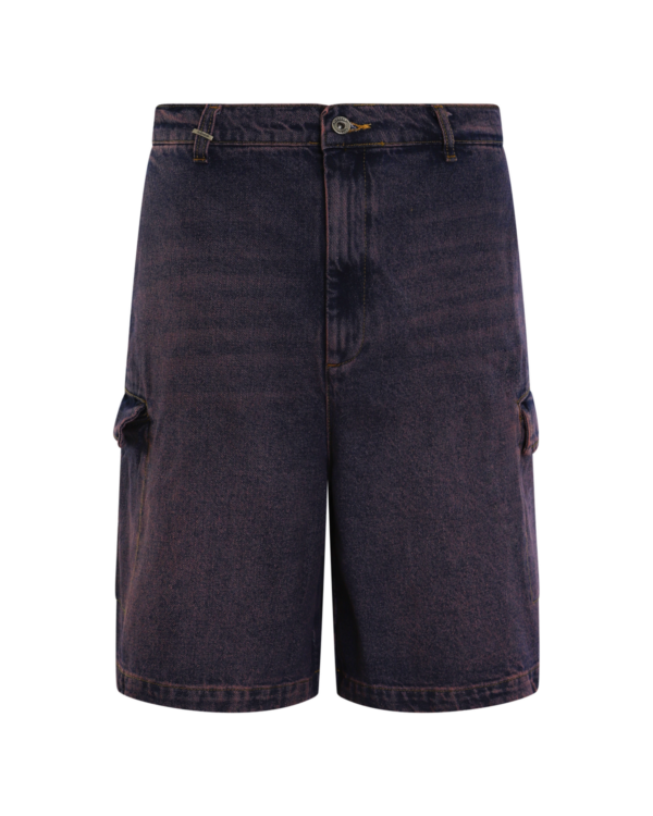 Heren Cargo Shorts Jeans Paars