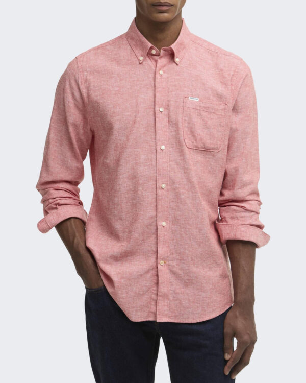 Heren Nelson Tailored Overhemd Rood