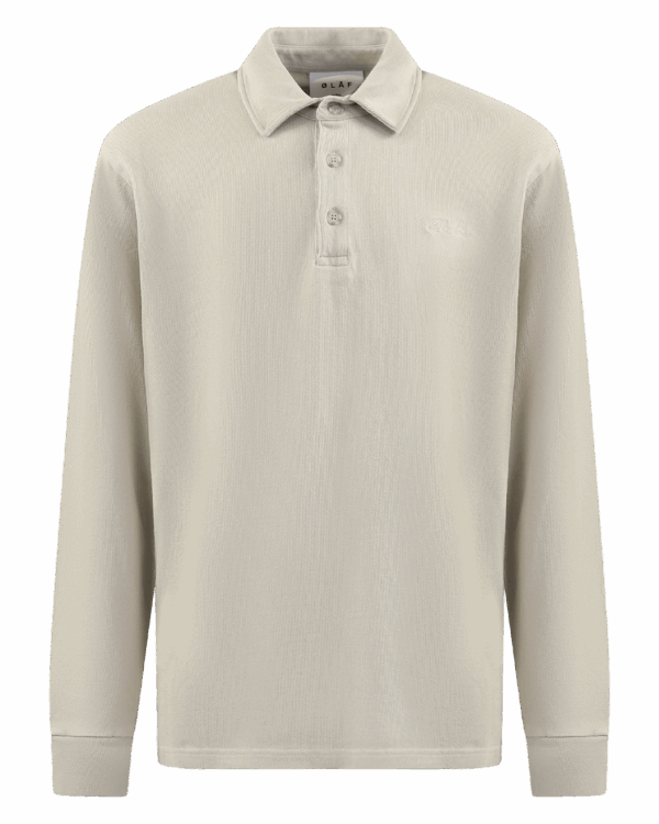 Heren Heavyweight Studio Polo Grijs