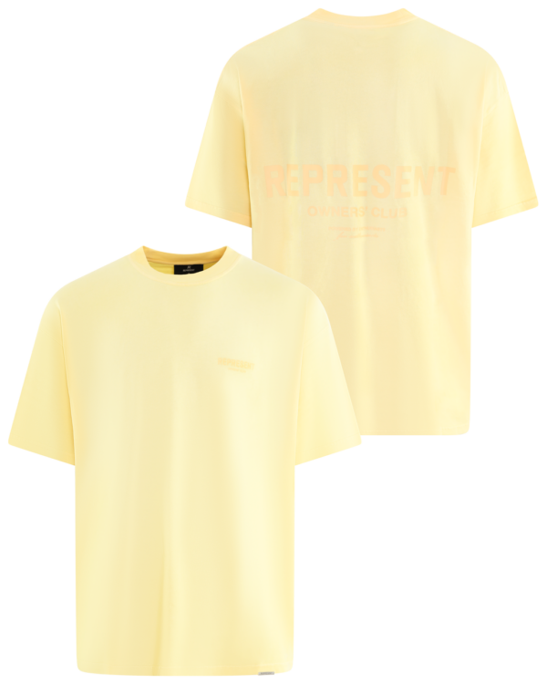 Heren Owners Club T-Shirt Geel
