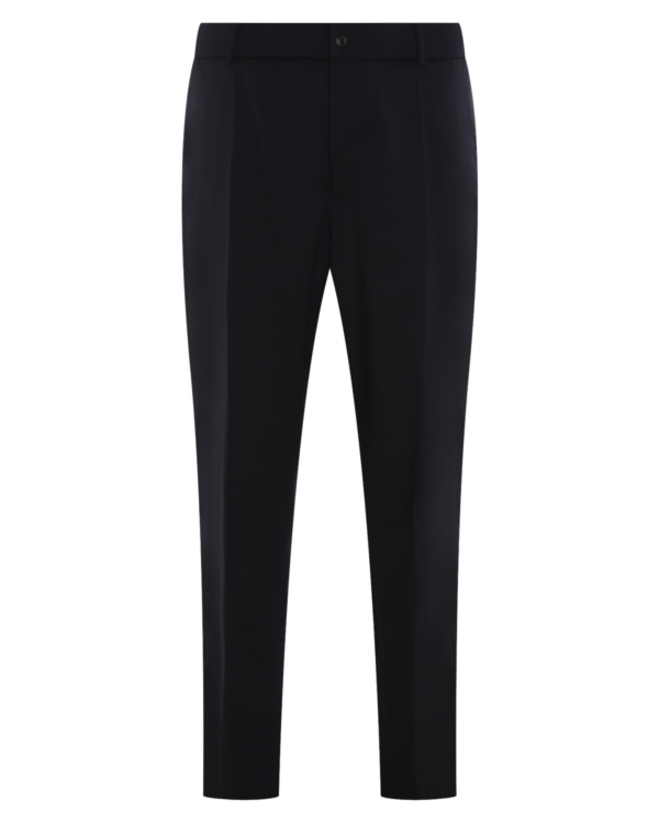Heren Logo Patch Broek Blauw