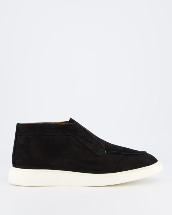 Heren Enzo Nubuck Mid Loafer Zwart