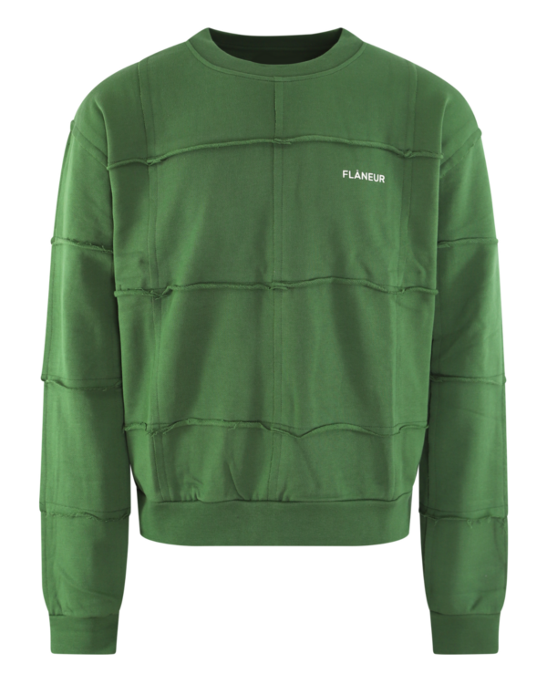 Heren Cut & Sew Trui Groen