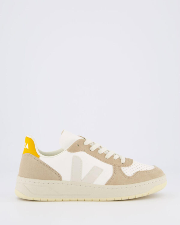 Dames V-10 sneaker beige/wit/geel