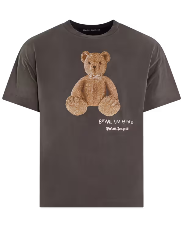 Heren Bear in Mind T-Shirt Grijs