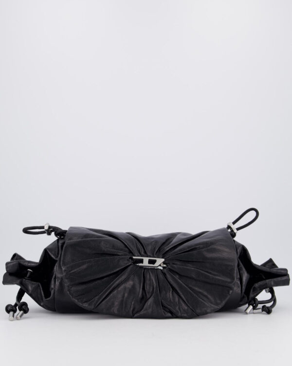 Dames Scrunch D Shoulder Zwart