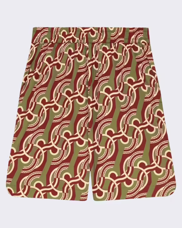Heren Chain Link Monogram Zwembroek Zwart