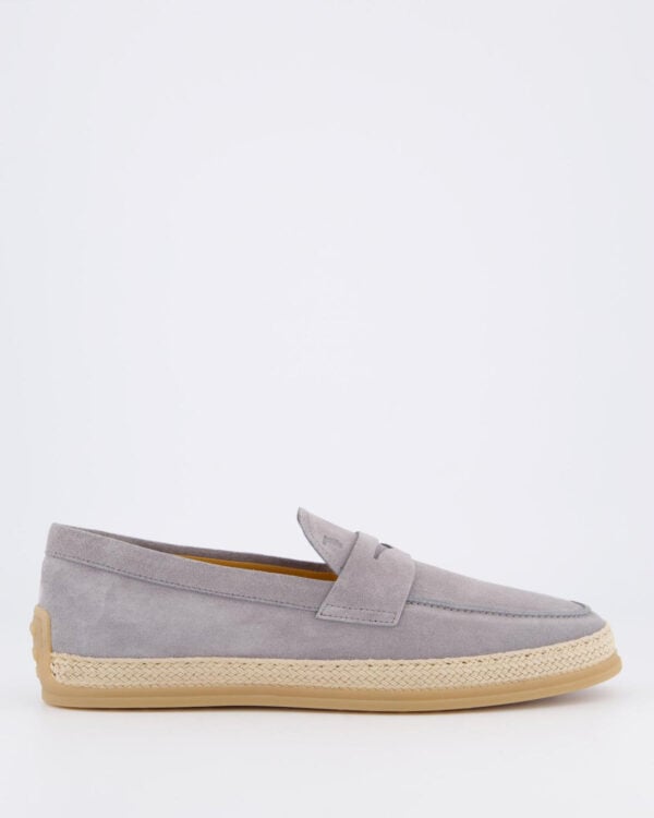 Heren Gomma Rafia Moccasin Grijs