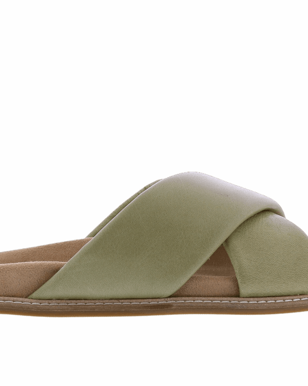 Dames Leren Band Slipper