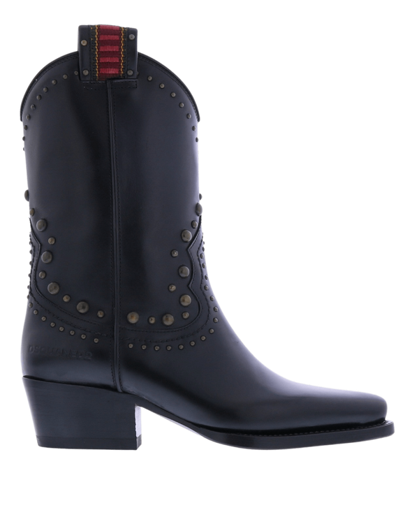 Dames Flat Boots West Studs