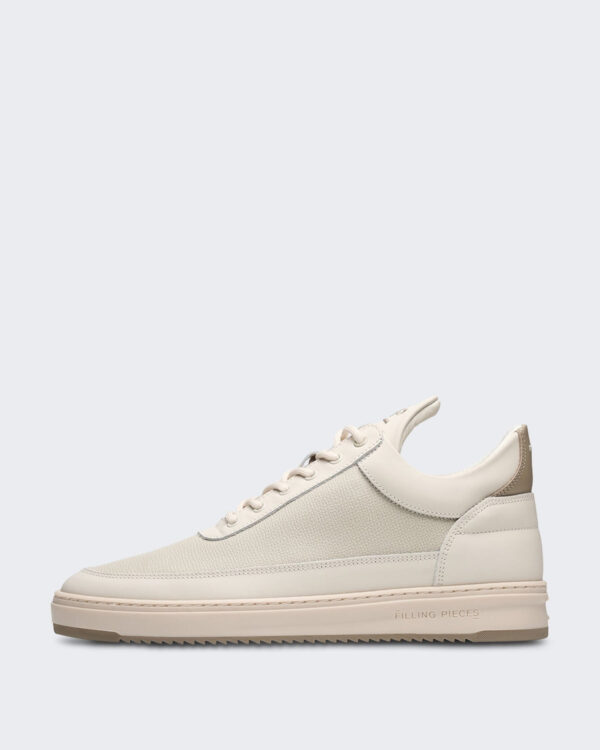 Heren Low Top Tech Crumbs Sneaker in Off Wit en Off Wit