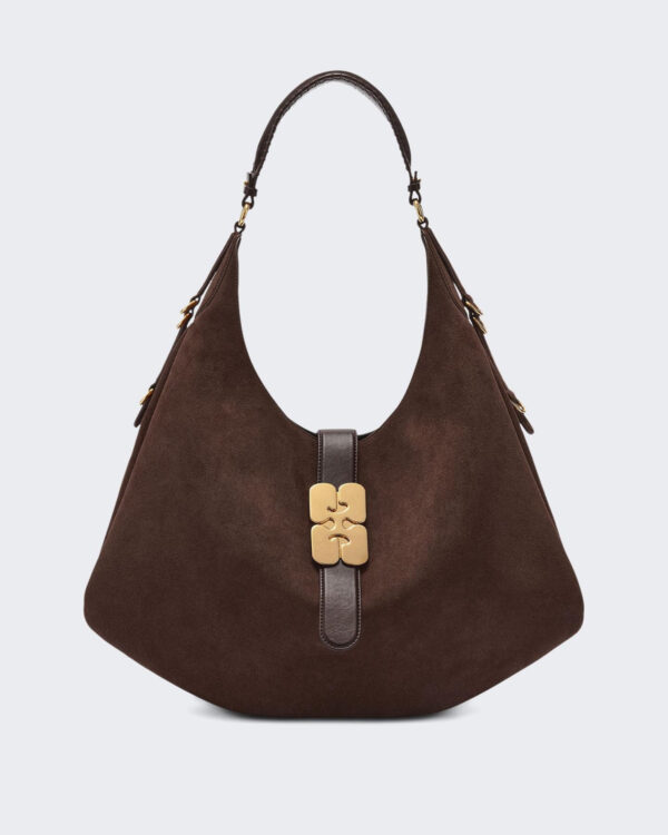 Ganni Dames Large Kat Tas Bruin