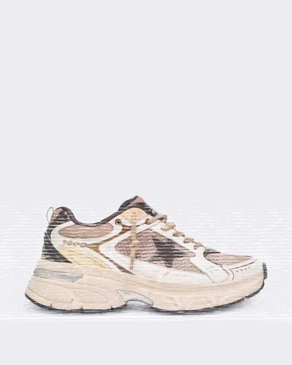 Dames Sneakers met vintage details Wit