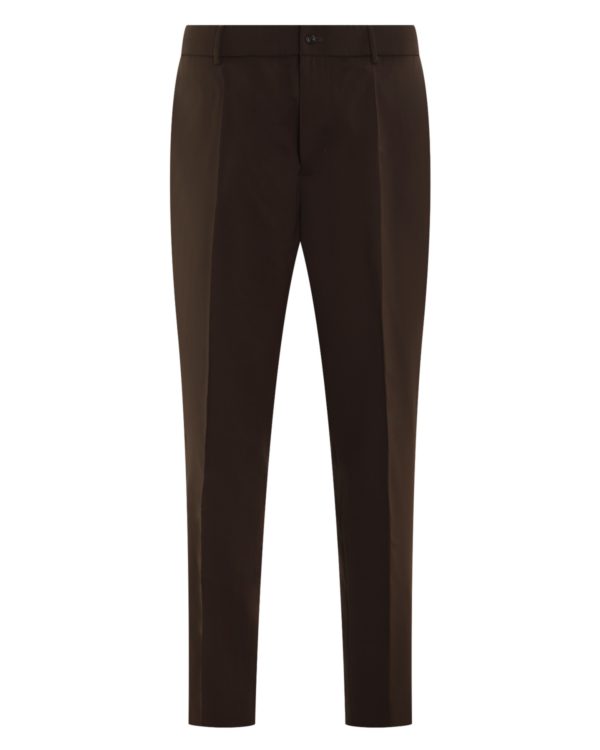 Heren Logo Patch Broek Bruin