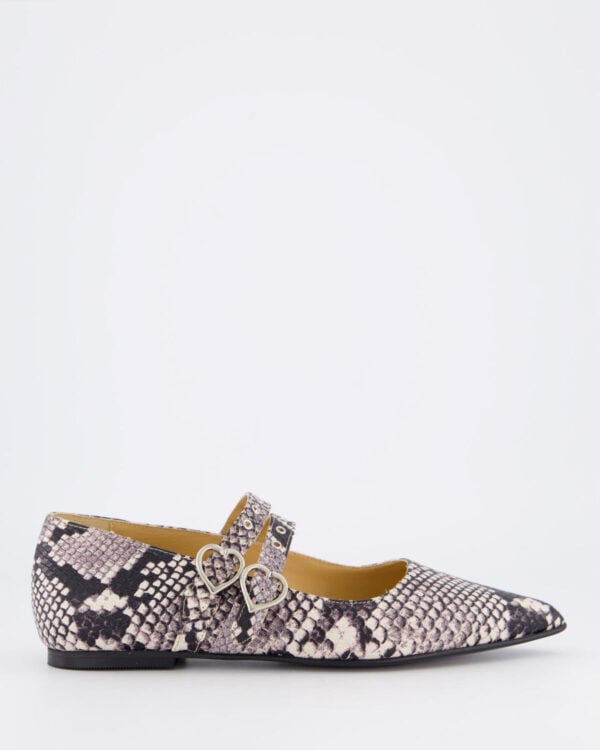 Dames Tl-Coeur Ballerina Bruin/Snake