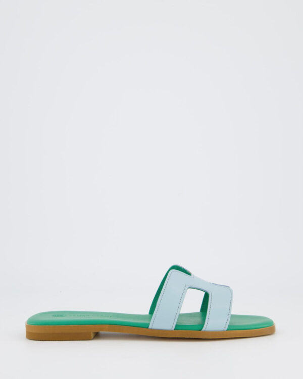 Dames Joy Slipper Blauw/Groen