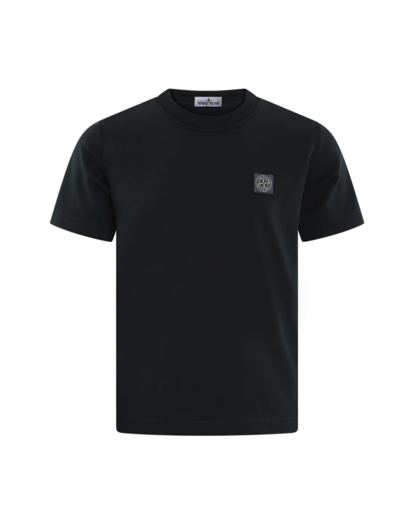 Kinder Logo Patch T-Shirt Blauw