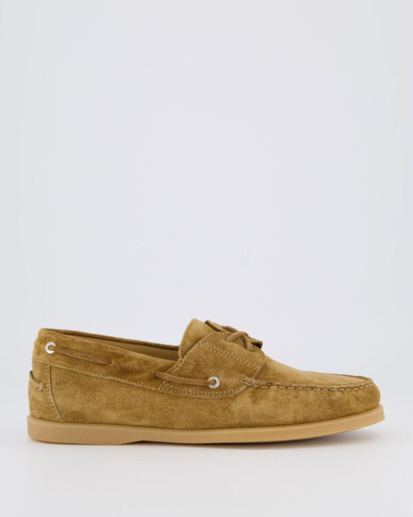 Heren Suède Boatshoe Bruin