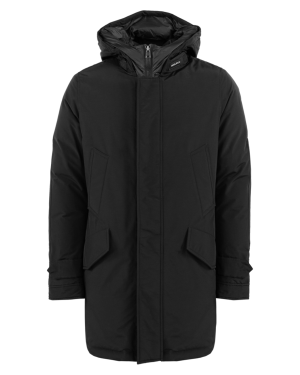 Heren Polar High Collar Parka Zwart