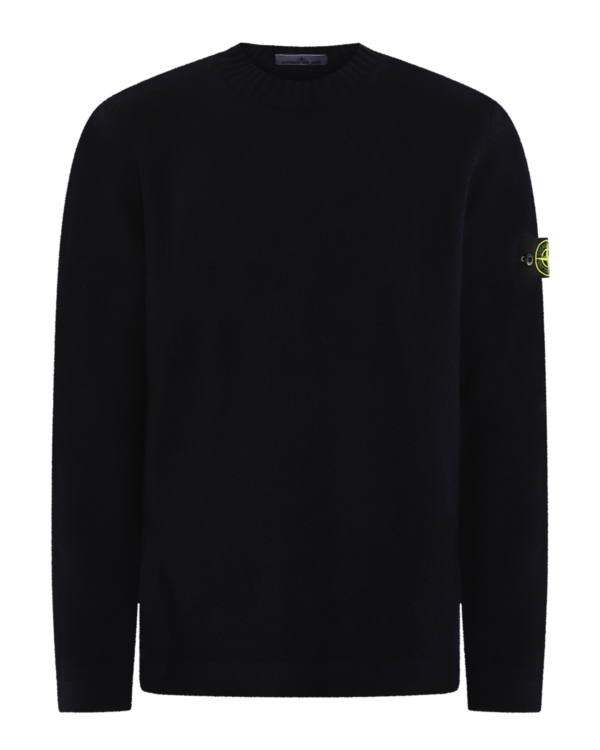 Heren Logo Patch Trui Blauw