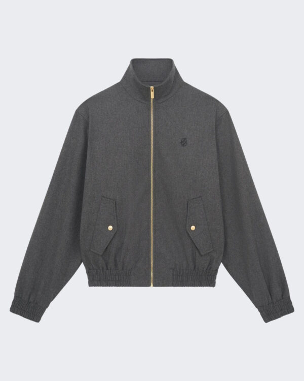 Heren Flannel Track Jack Grijs
