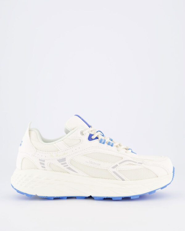 Dames The Re-Run Max Suède Wit/Blauw