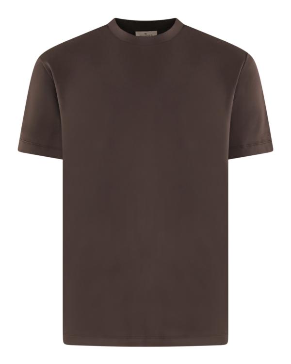 Heren Interlock Supima T-Shirt Bruin