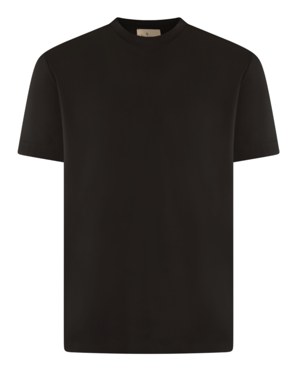 Heren Interlock Supima T-Shirt Zwart
