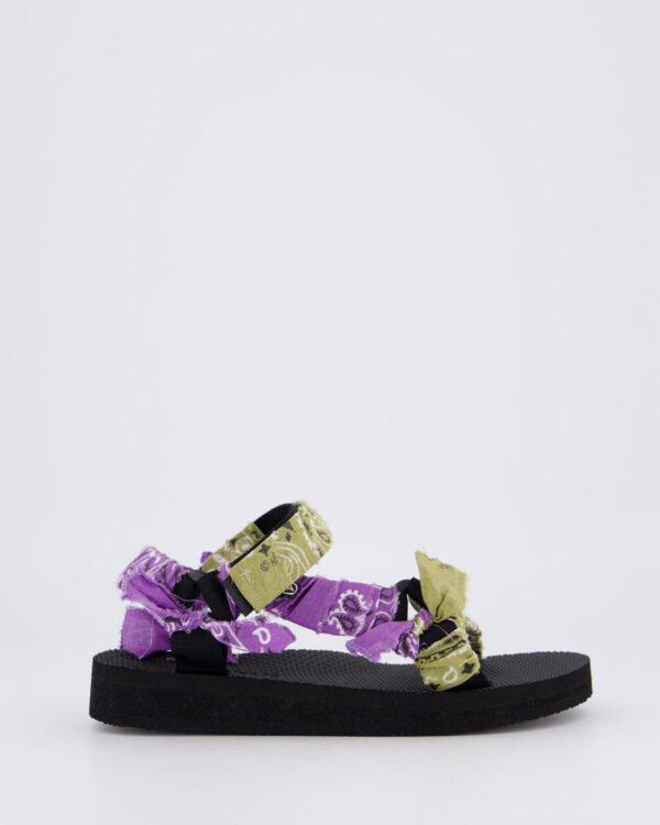 Dames Trekky Sandalen Groen/Paars