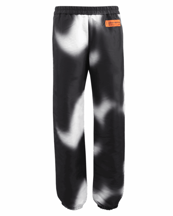 Heren Aop Blur Spray Trackpant Zwart
