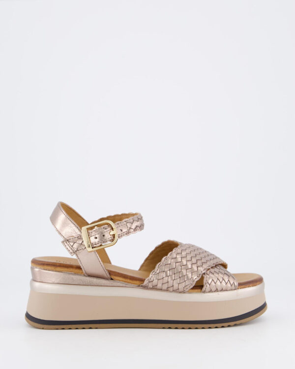Dames Braided Strap Sandalen Wit