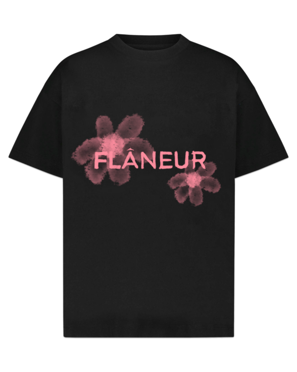 Heren Floral Watercolor Zwart/Coral