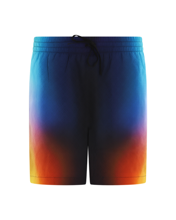Heren Gradient Silk Shorts Blauw