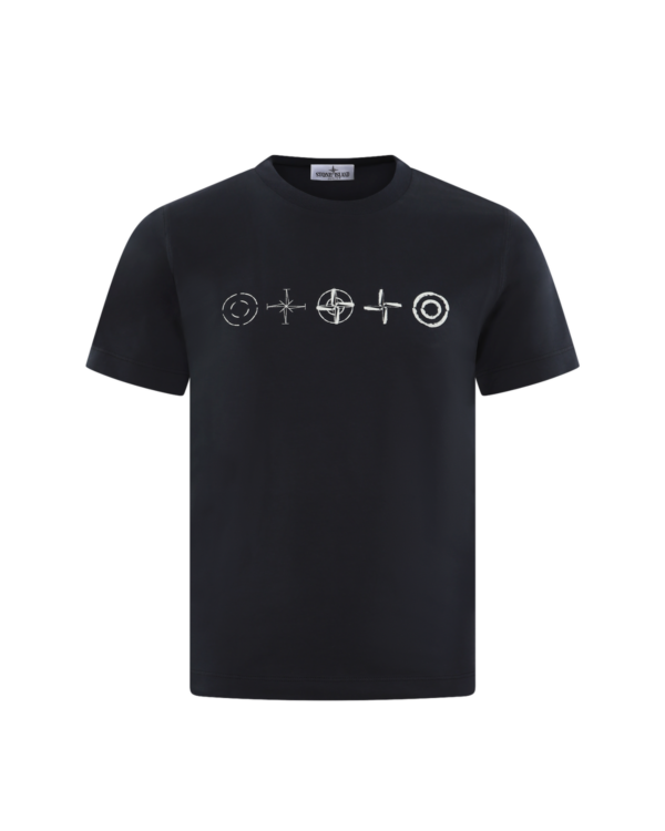 Kinder Logo Print T-Shirt Blauw