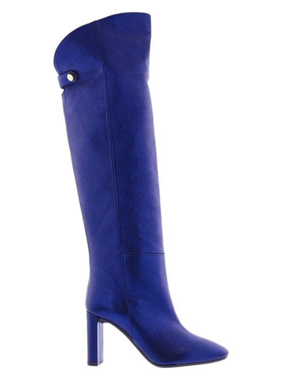 Dames Chic cosmo long blauw/metallic