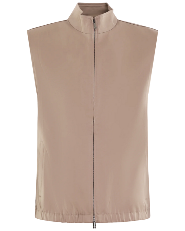 Heren Supima Bodywarmer Grijs/Beige