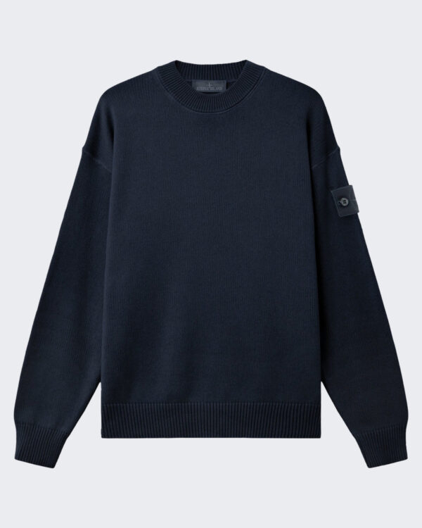 Heren Crew Neck-Blauw Blauw-V0020 Blauw