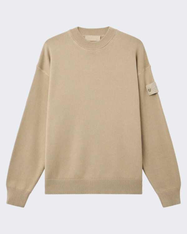 Heren Trui met ronde hals beige