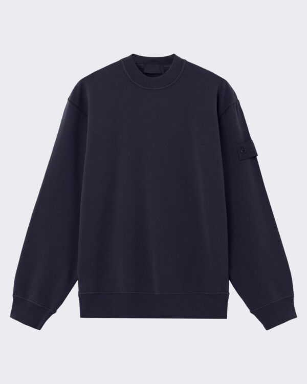 Heren Sweatshirt-Blauw Blauw-V0020 Blauw