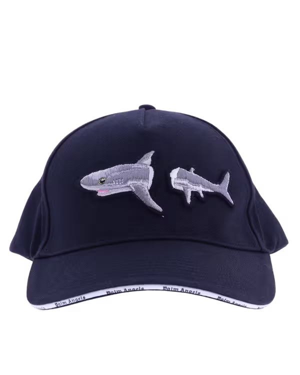 Heren Broken Shark Cap Zwart