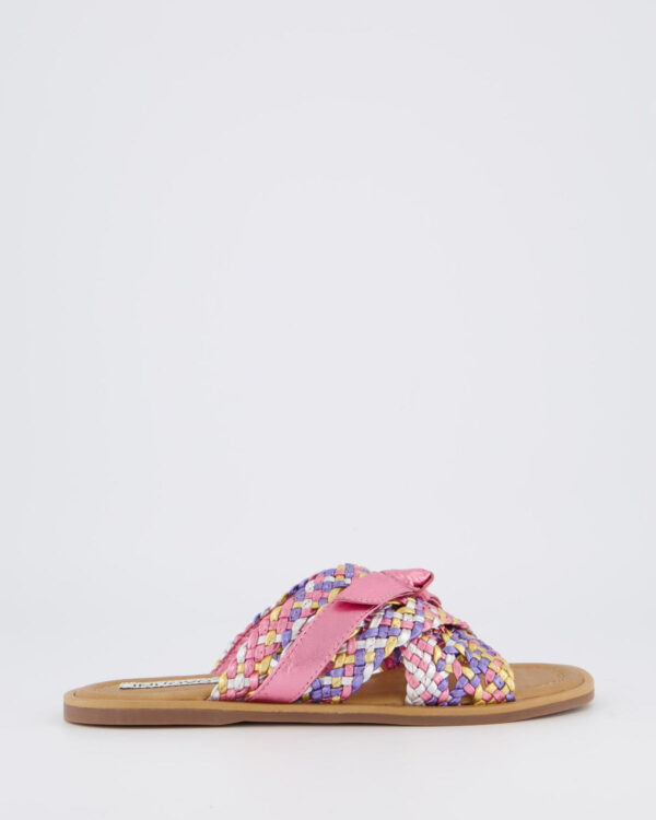 Dames Braided Pantoffels Roze