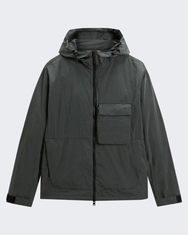 Heren Shiny Nylon Hooded Jack