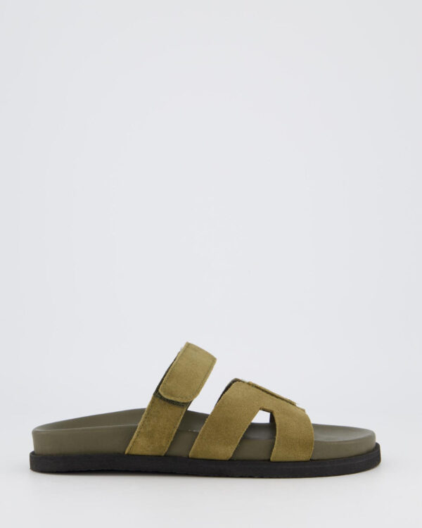 Dames Ibiza Slipper Groen Suède