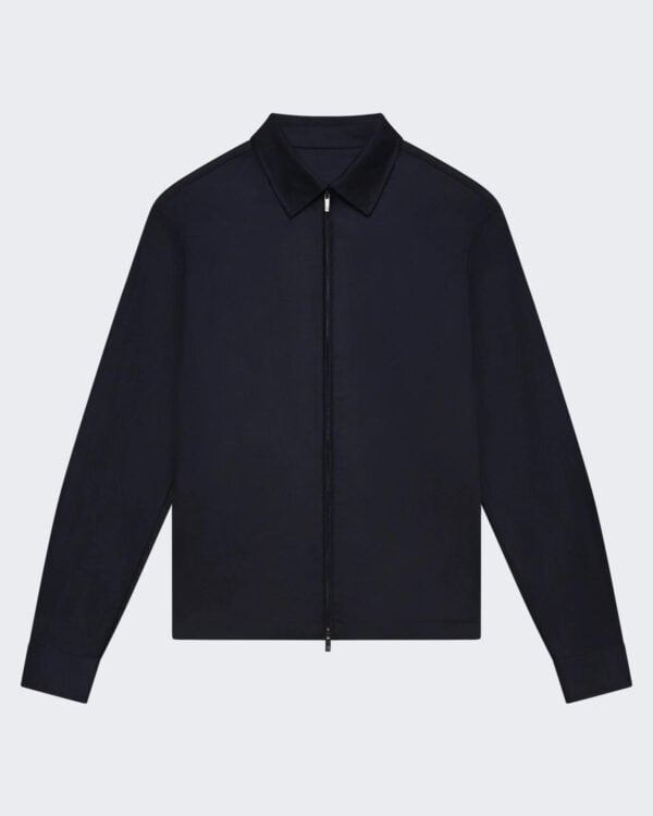 Heren Flannel Stretch Overshirt Blauw