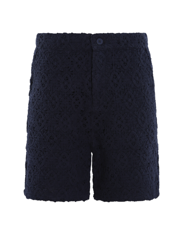 Heren Lace Shield Short Blauw
