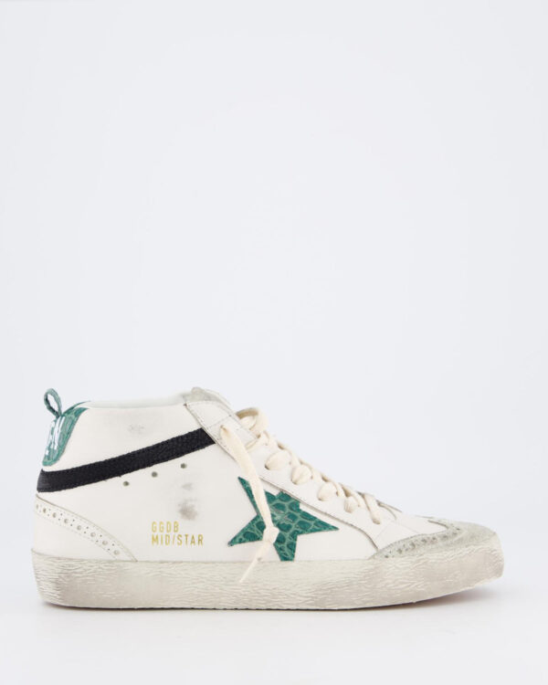 Dames Mid Star Sneaker Wit/Groen