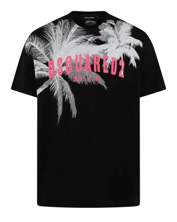 Heren Palms Slouch T-shirt Zwart